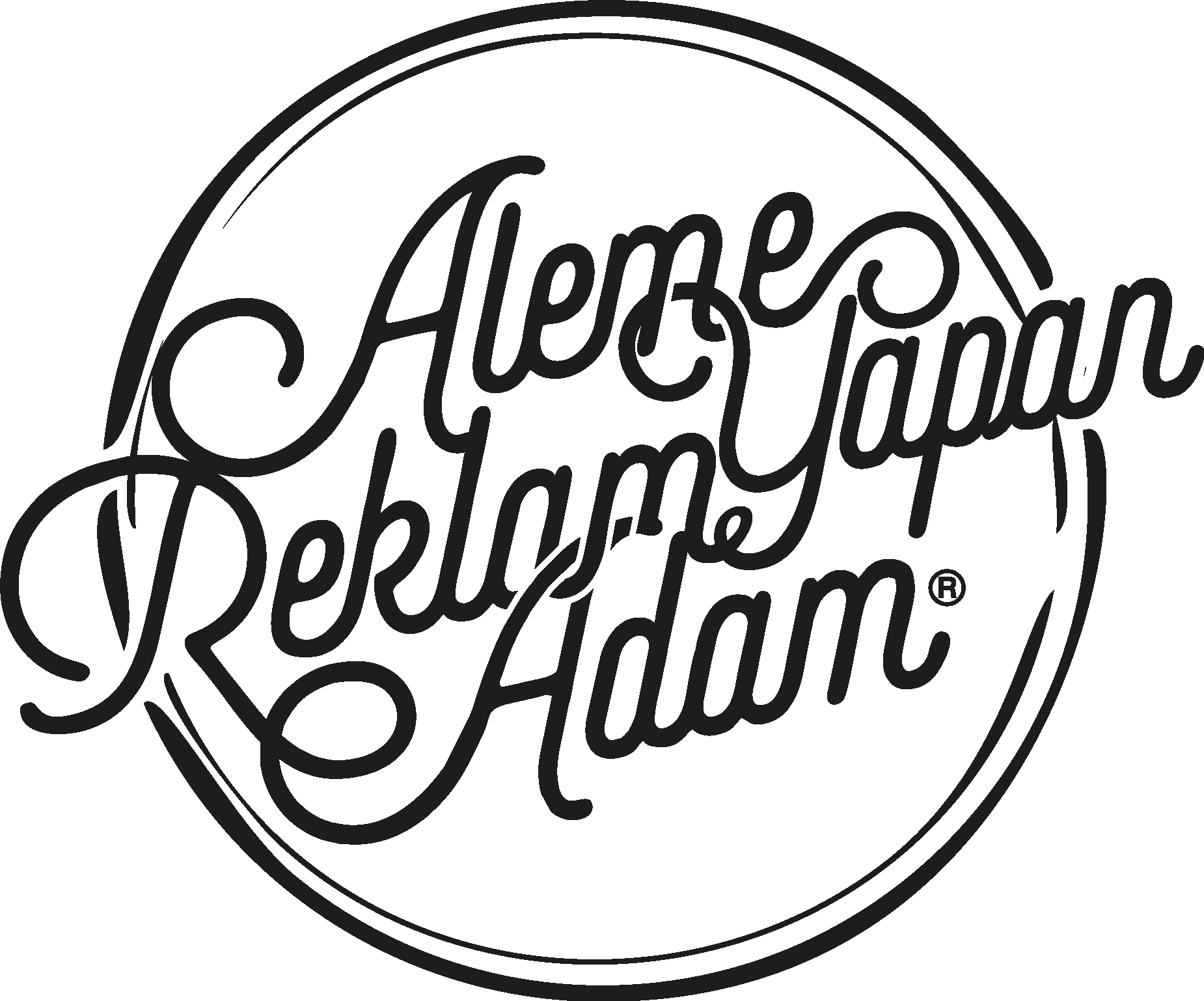Aleme Reklam Yapan Adam Logo Vector Logo